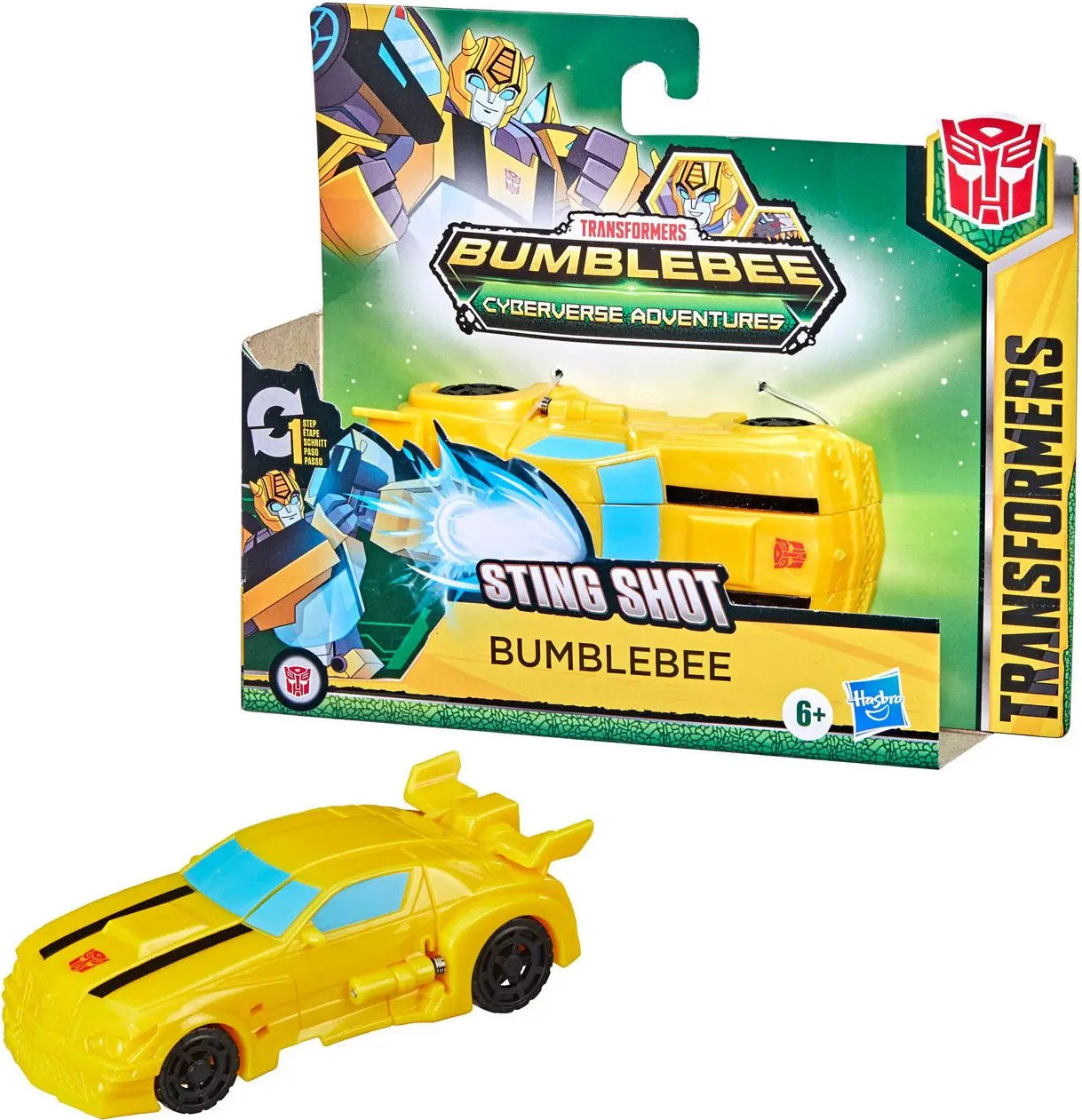 Hasbro Transformers Cyberverse Bumblebee transformeerbaar speelgoed in één stap