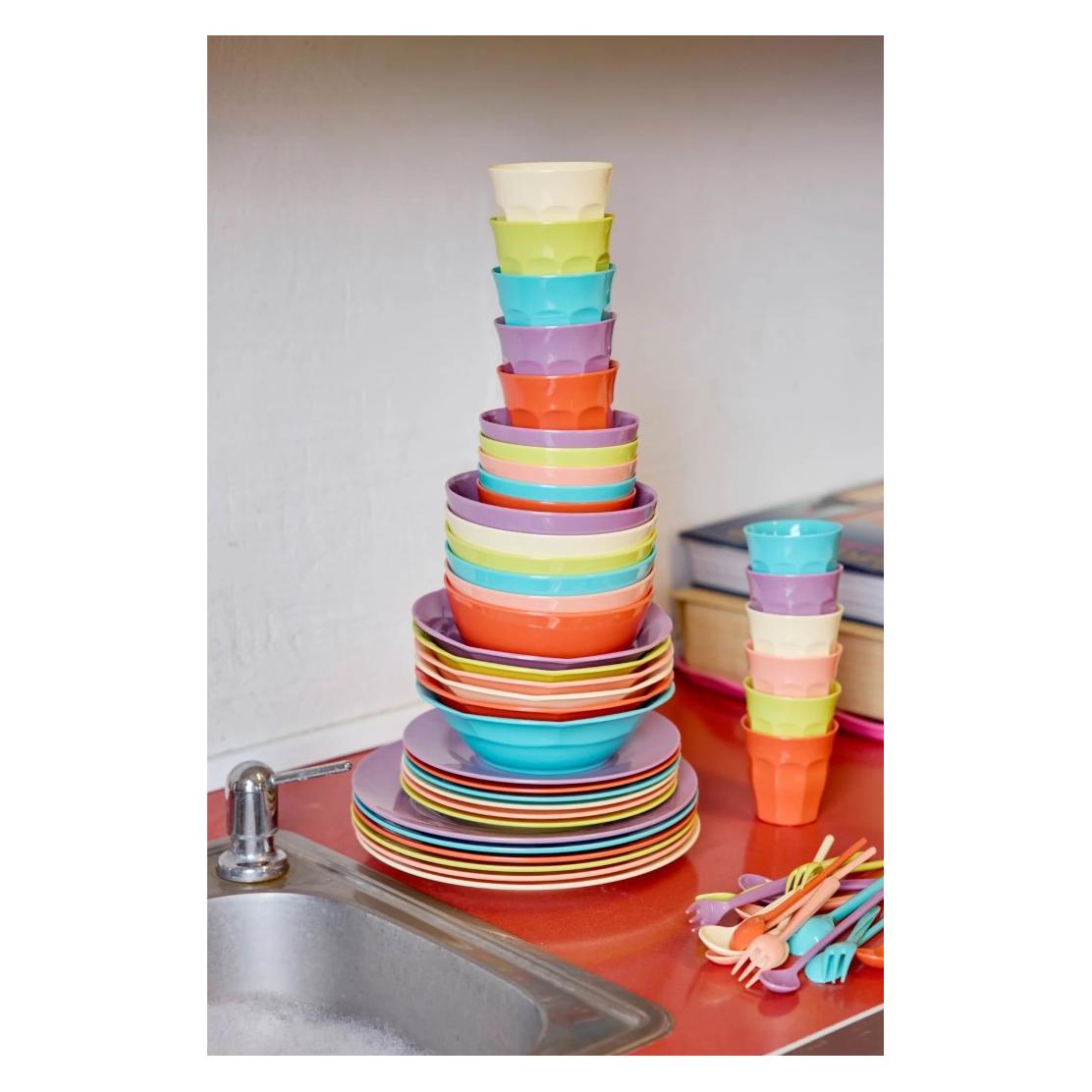 Rice Melamine Round Dinner Plates (MELRP-6ZSS26)