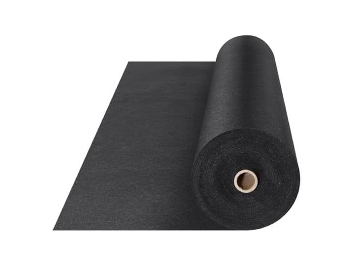 VEVOR Géotextile Non Tissé 1x50 m Toile Paillage Anti-Mauvaises Herbes Noir Pour Systèmes de Drainage\, Aménagement Paysager\, Couvre-sol\, 150 g/m²\, Tissu d'Allées Perméable Résistant à la Déchirure