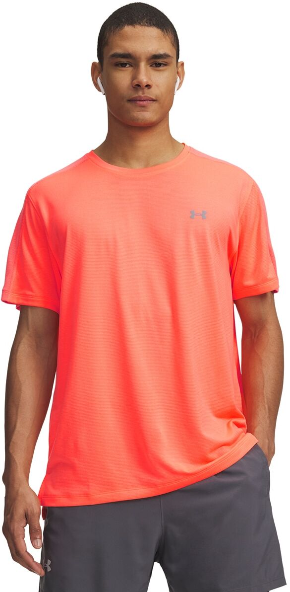 Under Armour Camisetas de Hombre Running UA Velociti REFLCT SS .  Salmón