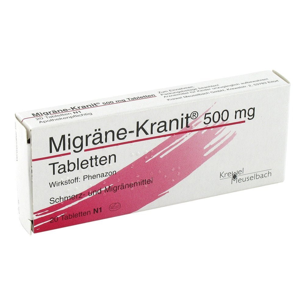 HERMES Arzneimittel GmbH Migräne-Kranit 500mg 03438010