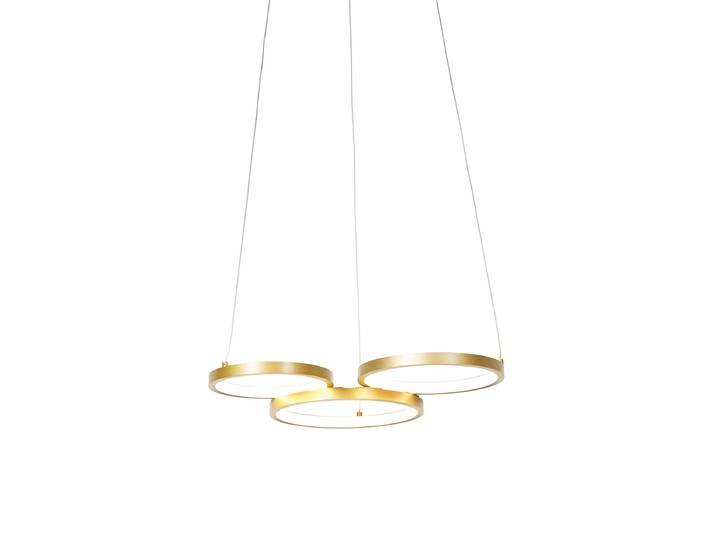 Suspension dorée avec LED à intensité variable 3 niveaux