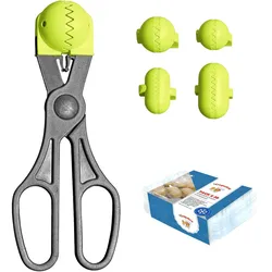 La Croquetera - Set mit multifunktionalem Utensil mit 4 austauschbaren Formen und 20 Aufbewahrungstabletts für Kroketten in Pistazienfarbe