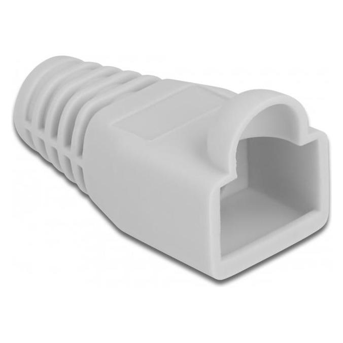 Delock Knickschutztülle für RJ45 Stecker grau 20 Stück (Stecker Tülle) (86727)