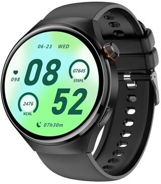 Inspired Deals MT26 AMOLED Smart Watch With Bluetooth Calling Smartwatch Health Fitness Tracker IP67 Waterproof black