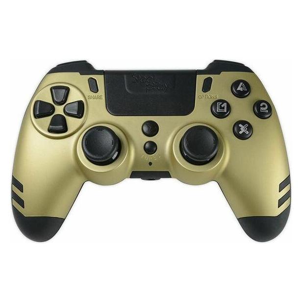 Steelplay Slim Pack Wireless Controller Gold Multi (PC, PS4) (JVAMUL00155)