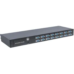 Intellinet Modularer 16-Port KVM-Switch mit VGA Schnittstelle zur Verwendung mit Rackmount LCD Ko..., KVM Switch, Schwarz