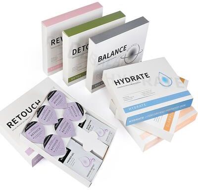 StayWell Glam Revive Hydrate Detox Illuminate Kit, Facial Aqua CO2 Serum Gels For Youthful Skin hydrate