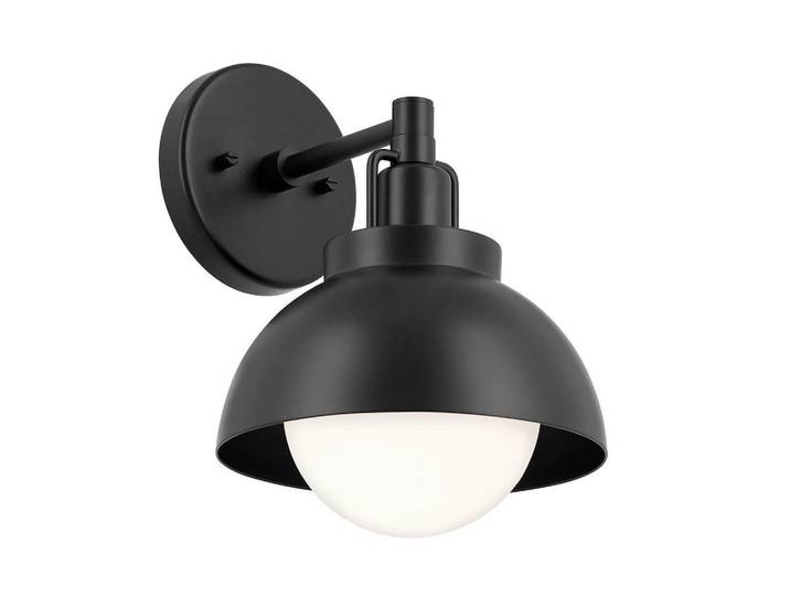 Elstead Lighting Wandleuchte, Schwarz, Metall, 20.3x22.7 cm, Lampen & Leuchten, Innenbeleuchtung, Wandlampe, Wandlampen