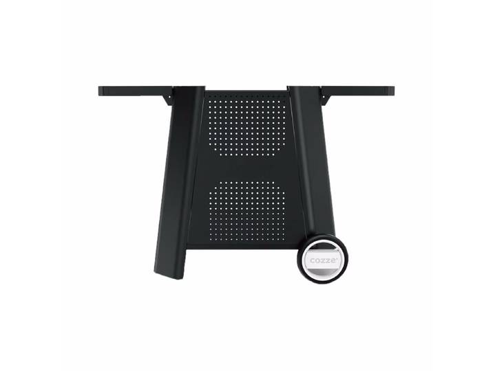 Cozze Outdoor-Tisch 90532 Grillzubehör – Grill Ablage/Grill Rollwagen/Grill Erweiterung – schwarz