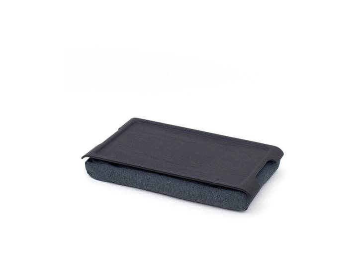 Bosign Tablette de genou Laptray anti-glisse 43x23 cm Noir saule gris