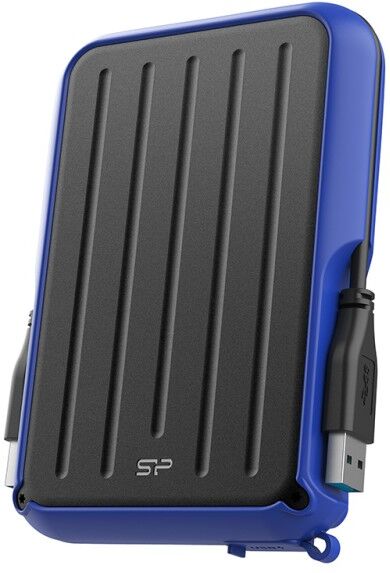 Silicon-Power Silicon Power A66 disco rigido esterno 5000 GB Nero, Blu (SP050TBPHD66LS3B)