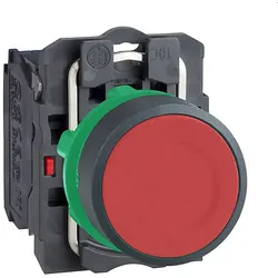 Schneider Electric Drucktaster flach, rt, 1Ö XB5AA42