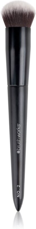 Brushworks Buffing Foundation Brush pinceau fond de teint type NO. 2 1 pcs