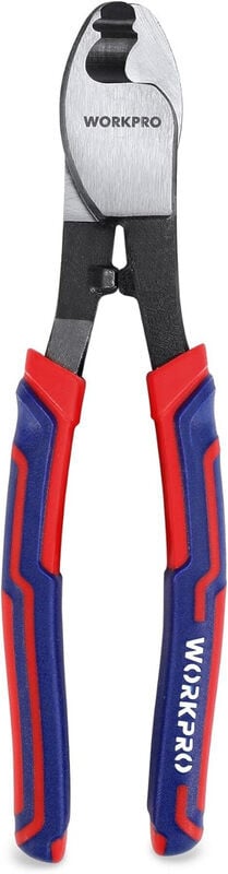 WORKPRO Kabelkniptang van hoogkoolstofstaal met antislipgreep, 210 mm