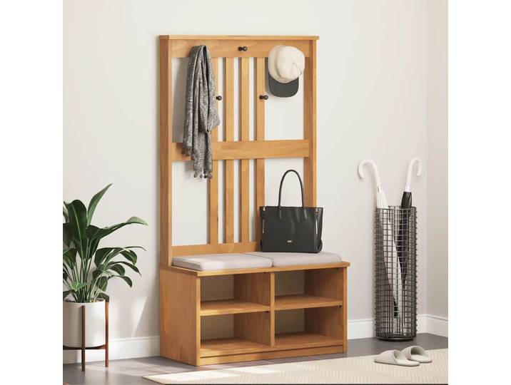 vidaXL Garderobenständer SANDNES 87x40x159,5cm Massivholz Kiefer