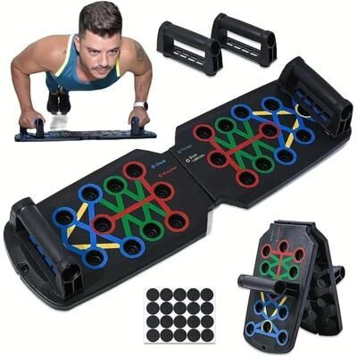 Healfit Counter Gym Equipment Push Ups Stands, Sport Plank Home Fitness Bar Abdominal Abs Chest Exercise basic Set
