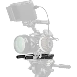 SmallRig Bodenplatte mit doppelter 15-mm-Stabklemme (Cage Zubehör, Diverses Video Zubehör), Video Zubehör, Schwarz