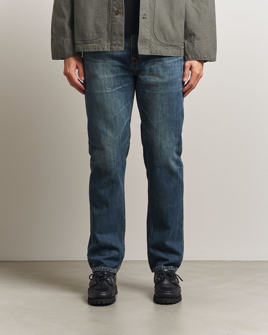 Nudie Jeans Gritty Jackson Jeans Thriller Tracks men W34L32 Blå