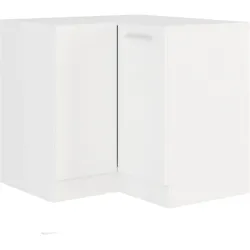 EKO White Eckunterschrank 89x89cm Weiss matt Küchenzeile Küchenblock Einbauküche