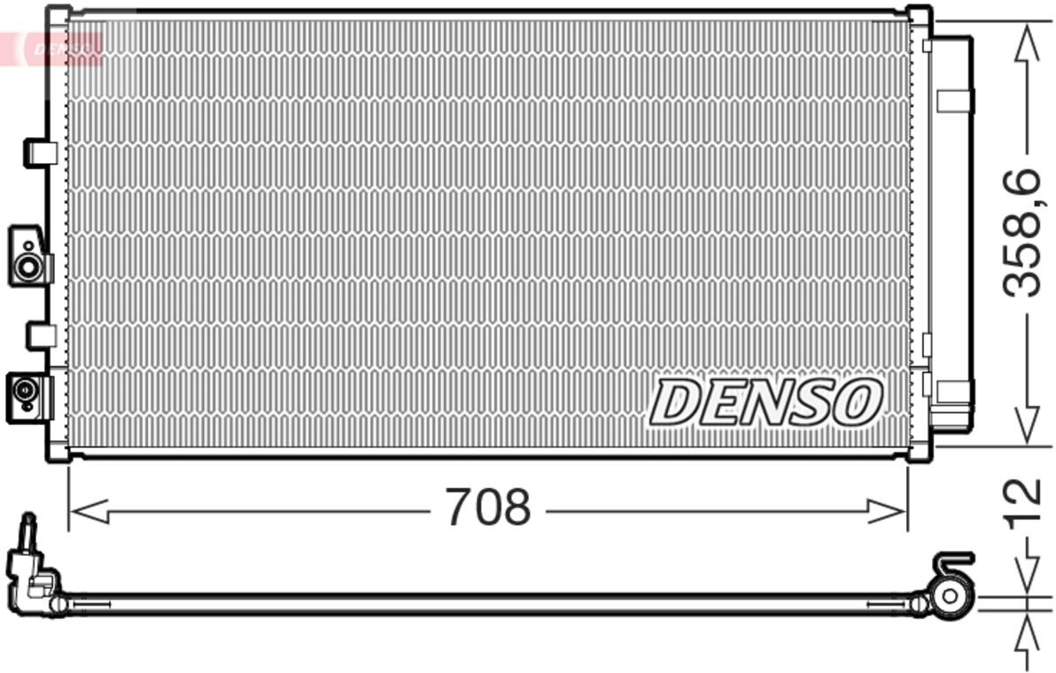 Condenseur, climatisation DENSO DCN10061