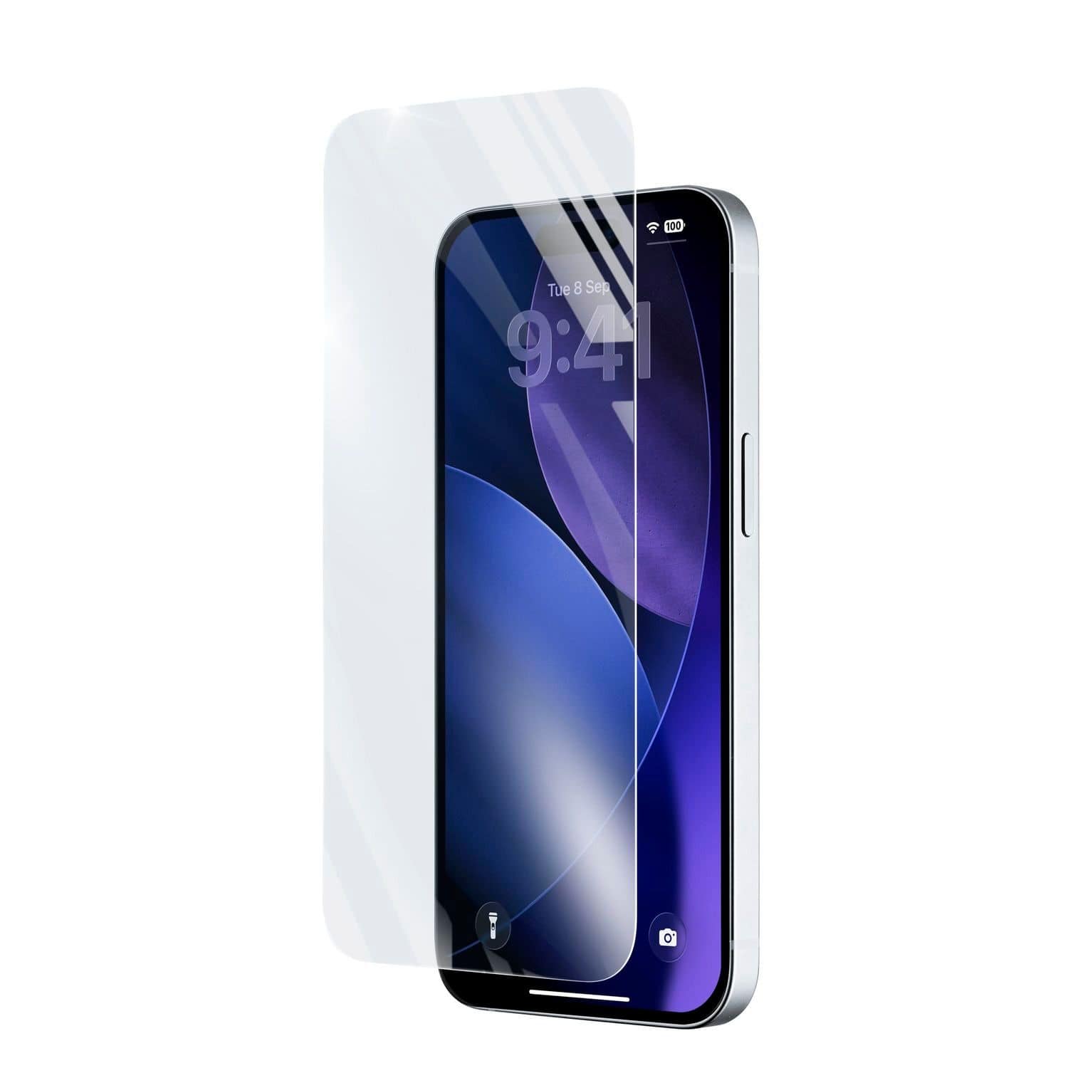 Cellular Line Klare Bildschirmschutzfolie gehärtetes Glas für Apple iPhone 18 Pro Schlagfest, Schockresistent, Kratzresistent, Fallbeständig, Tropfsicher Impact Glass 61560