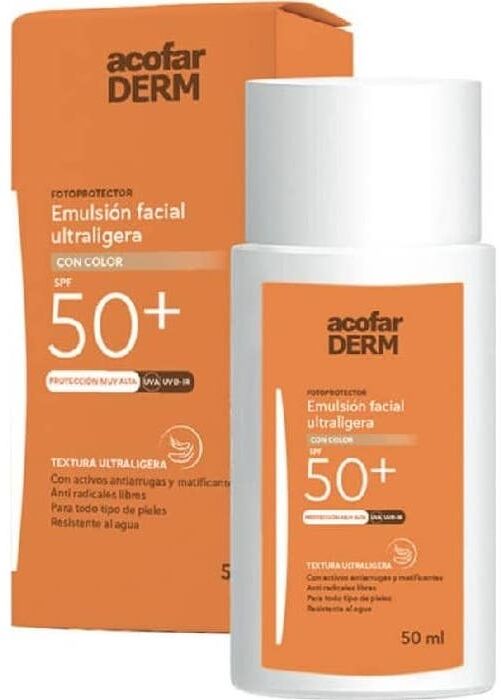 Acofarderm Spf 50+ Emulsión Fluida Facial 50 ml