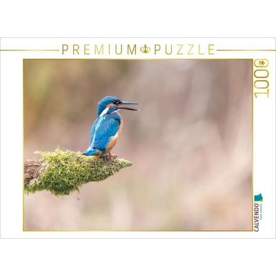 CALVENDO Puzzle Eisvogel ruft | 1000 Teile Lege-Größe 64x48cm Foto-Puzzle für glückliche Stunden, Sonstige von , Calvendo Puzzle
