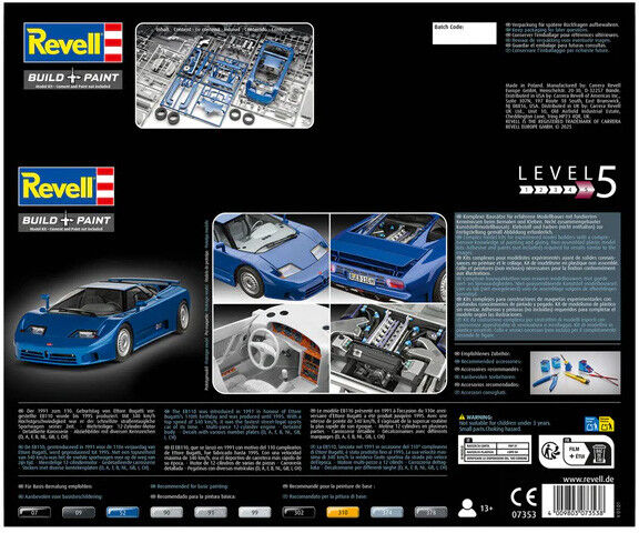 Maquette Supercars EB110 Echelle 1:24 Level 5 - Revell