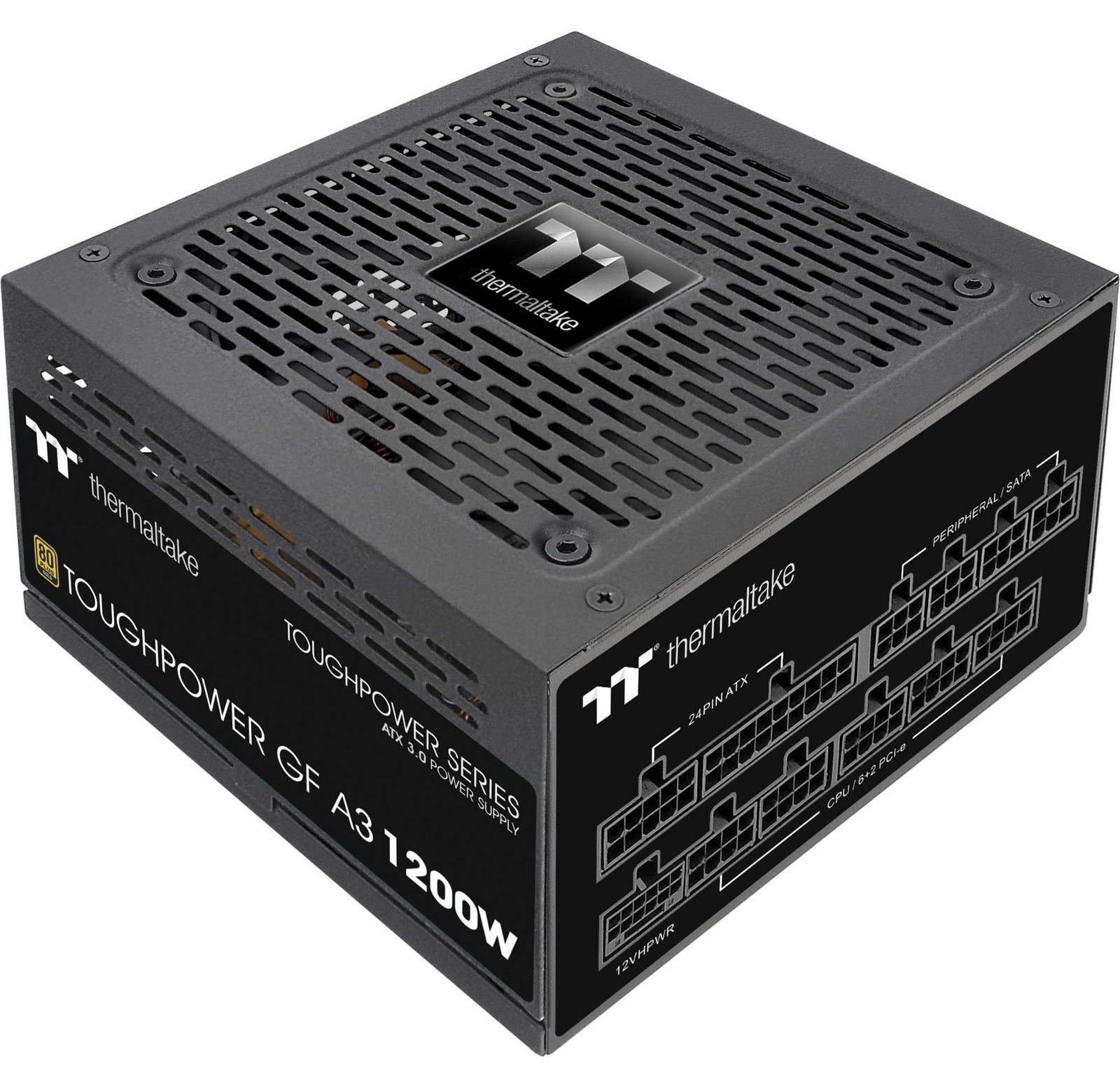 Thermaltake Toughpower GF A3 1200W ATX/GEN5 80+ Gold Voeding - Zwart