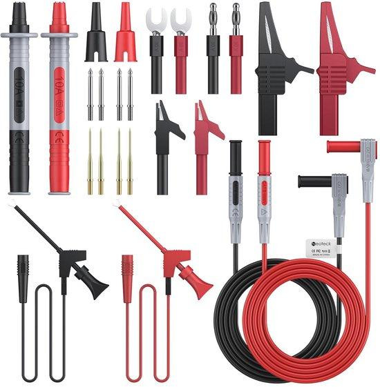 24-in-1 Elektrische Multimeter met Krokodillenklemmen en Testpunten - Voltmeter voor Spanning en Circuit Tester