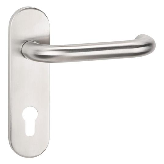 Tecwerk Kurzschildgarnitur NW-411-1 Edelstahl matt WC WC-Garnitur (2000300022)
