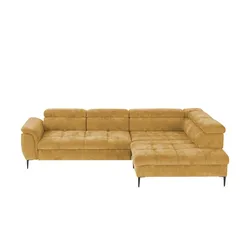 switch Ecksofa  Denver , gelb , Maße (cm): B: 290 H: 94 T: 217.0