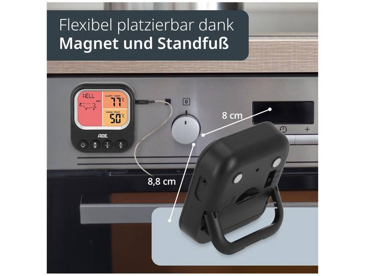 Küchenthermometer ADE Schwarz