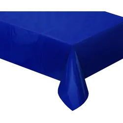 Tischdecke Folie blau metallic