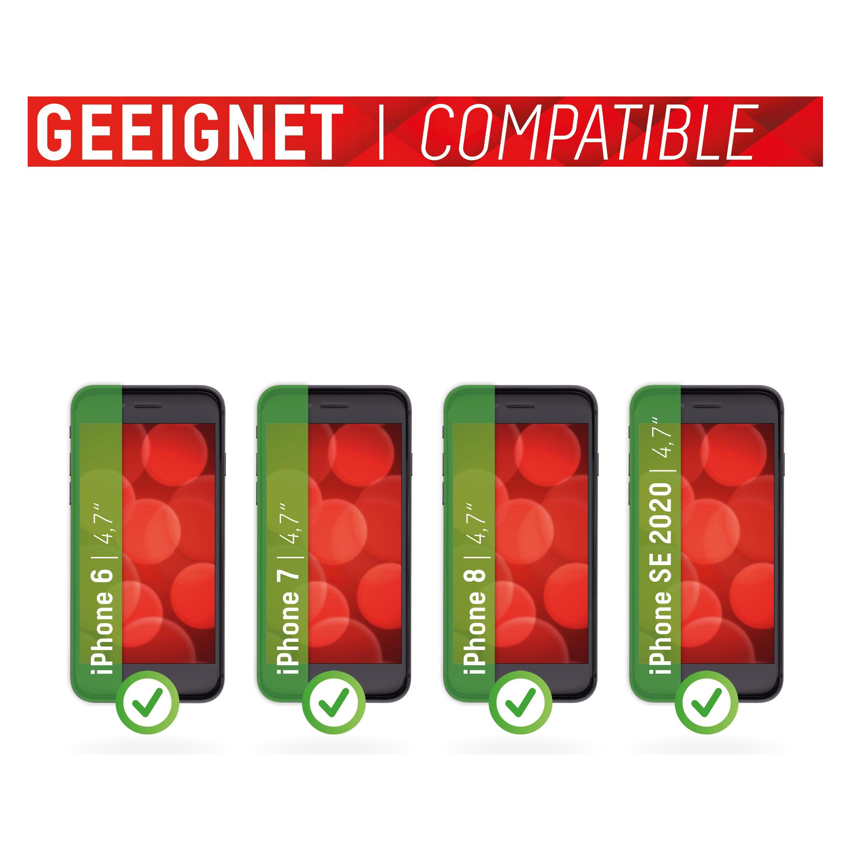 Displex Smart Glass, Displayschutzfolie (1 Stk., Apple iPhone 6, Apple iPhone 7, Apple iPhone 8, Apple iPhone SE (2nd Gen), Apple iPhone SE (3rd Gen)) (01627)