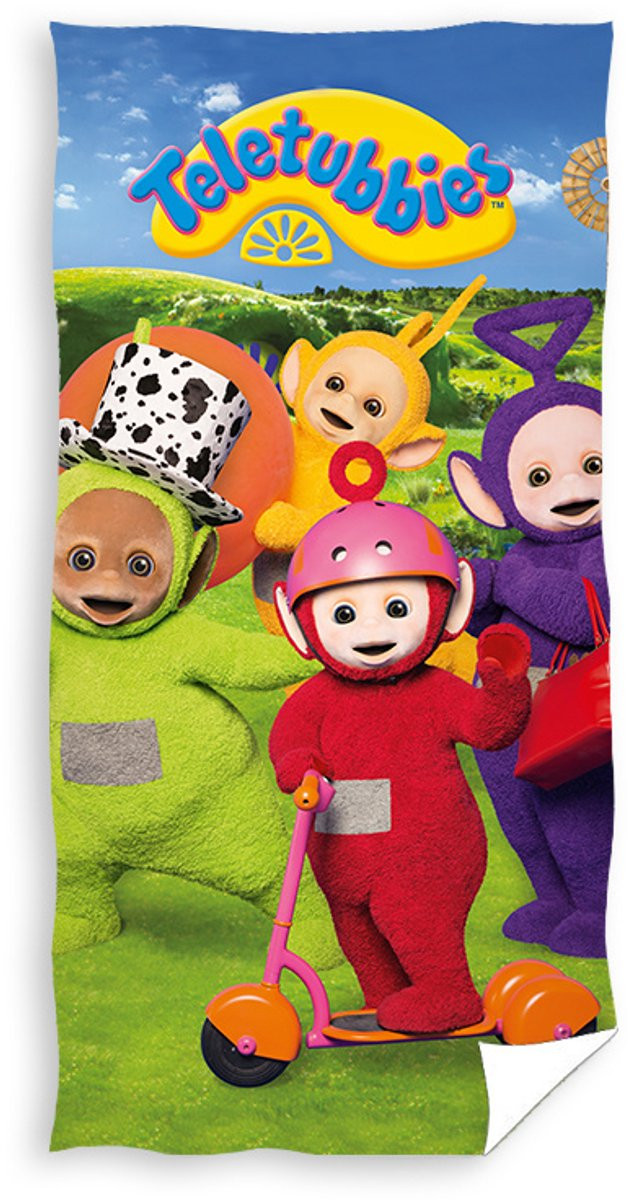 Teletubbies Strandlaken Happy - Breedte: 70 cm, Lengte: 140 cm - Katoen