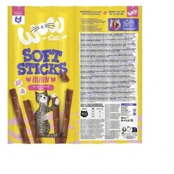 WOW 32 x 6 x 5g Soft Sticks Katzensnack Huhn-Sparpaket