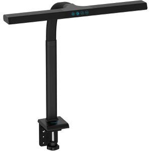 Digitus Schreibtischlampe DA-90490, schwarz, LED, dimmbar, mit Tischklemme, 1025 Lumen, warm- bis tageslichtweiß