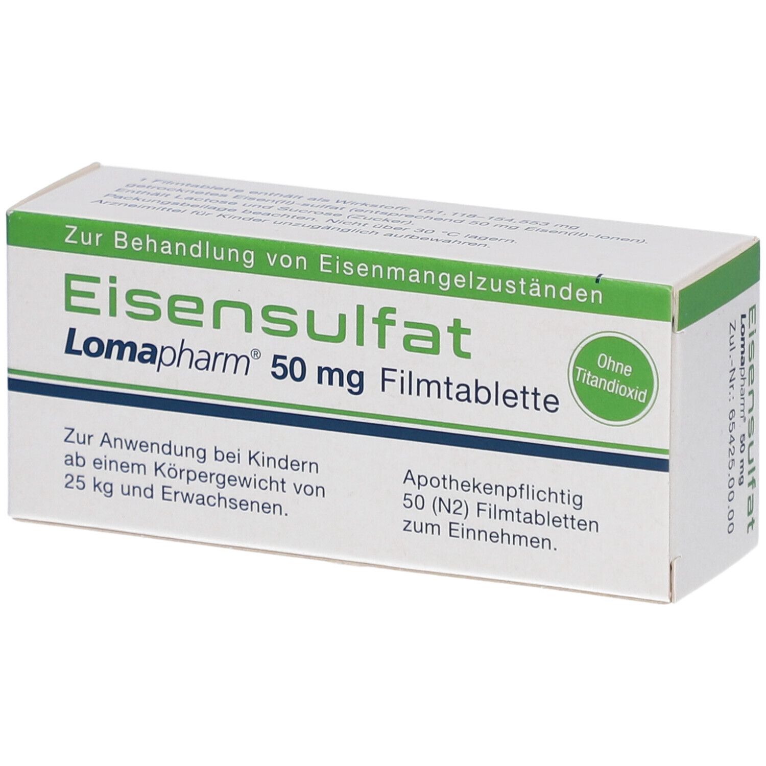 Eisensulfat Lomapharm 50 mg Filmtabletten St