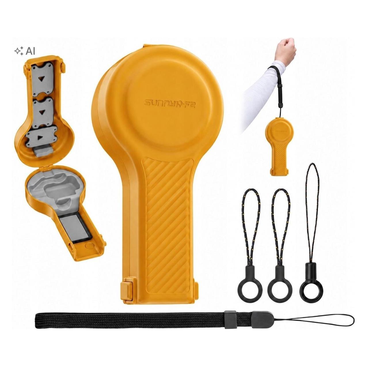Sunnylife Hartschalenetui für DJI Osmo Pocket 4P 4 P - Orange - mit Filterfächern (78097542)