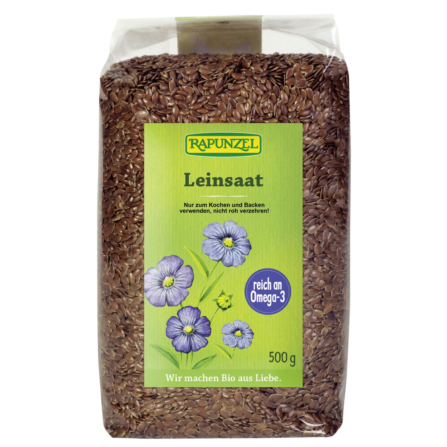 Rapunzel Bio Leinsaat braun 500 g Leinsamen
