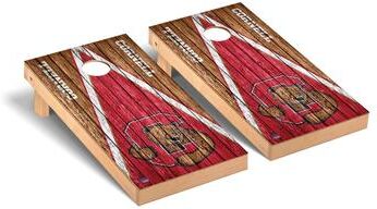Skip's Garage Cornell Big Red Triangle Cornhole Board Set