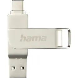 Hama C-Rotate Pro (32 GB, USB-A, USB-C), USB Stick, Silber