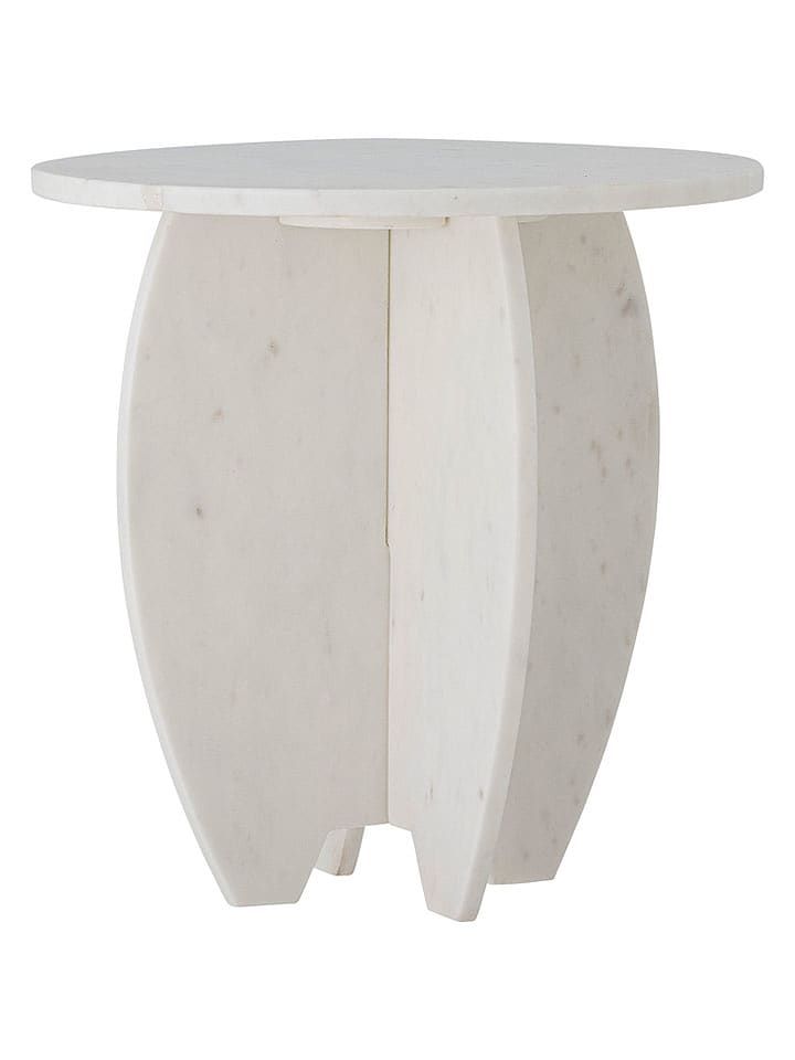 Bloomingville Beistelltisch "Sendai" in Weiß - (H)31 x Ø 30,5 cm - onesize