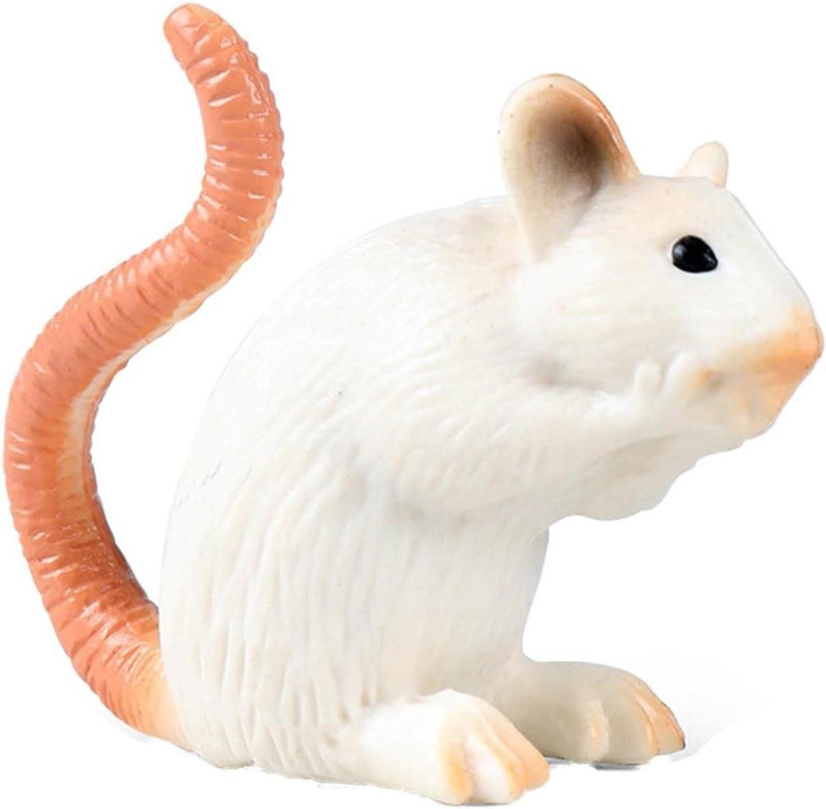 Wit Muis Beeldje Decoratie Kinderkamer Lengte: 4,5 cm