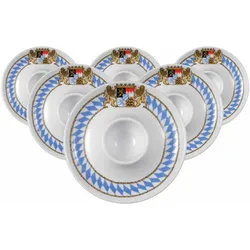 EIERBECHER MIT ABLAGE Compact Bayern bunt ø 12,5 cm 6er Set