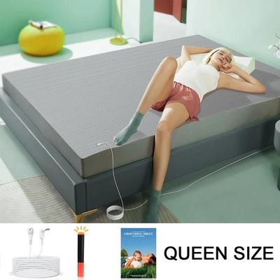 Uplifted Goods Organic Cotton Grounding Fitted Sheet With Silver Fiber Enhanced Wellness grey Queen Size au