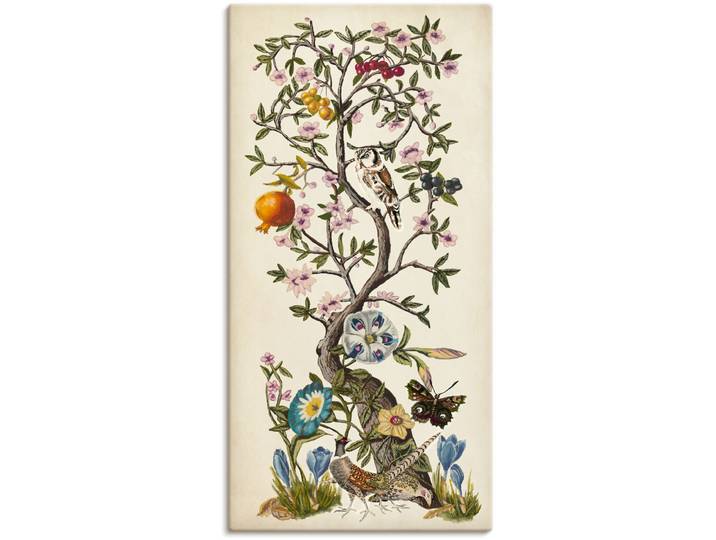 Leinwandbild ARTLAND Chinoiserie Natur I , beige (farbe bild(er): naturfarben), B:20cm H:40cm, Bilder, Leinwandbild, auf Holzrahmen gespannt