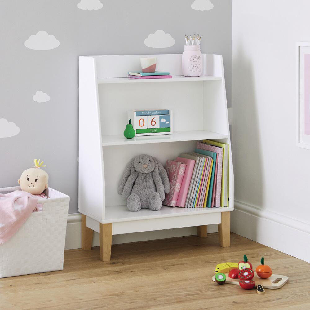Great Little Trading Co. 80cm H X 60cm W Toy Storage Kids Bookcase White 80cm H X 60cm W X 25cm D